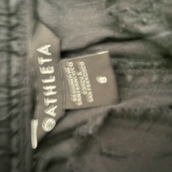 Athleta Cabo Black Linen Jogger size m - Picture 3 of 4